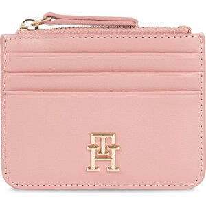 Pouzdro na kreditní karty Tommy Hilfiger Th Refined Cc Holder AW0AW16016 Teaberry Blossom TJ5