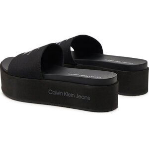 Nazouváky Calvin Klein Jeans Flatform Sandal Met YW0YW01036 Black BDS