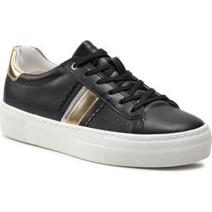 Sneakersy Geox D Claudin D45VWA 000BC C0531 Black/Platinum