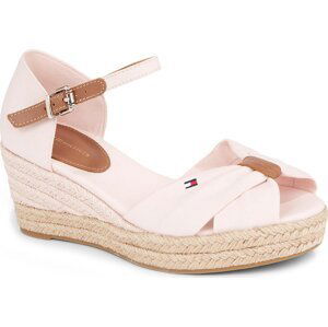 Espadrilky Tommy Hilfiger Basic Open Toe Mid Wedge FW0FW04785 Whimsy Pink TJQ