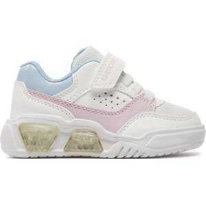 Sneakersy Geox J Illuminus Girl J45HPA 0BUAS C0406 M White/Pink
