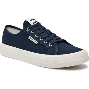 Tenisky Tommy Jeans Tjm Lace Up Canvas Color EM0EM01365 Dark Night Navy C1G