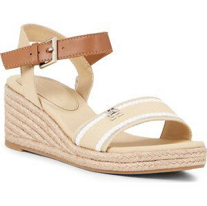 Espadrilky Tommy Hilfiger Webbing Wedge Sandal FW0FW08044 Harvest Wheat ACR