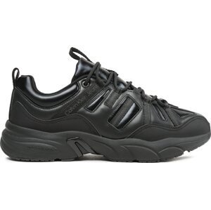 Sneakersy Calvin Klein Jeans Retro Tennis Laceup Mix Reefl YM0YM00699 Triple Black