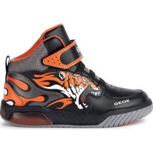 Sneakersy Geox J Inek Boy J369CC 0BUCE C0038 S Black/Orange