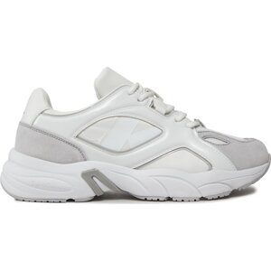 Sneakersy Calvin Klein Jeans Retro Tennis Low Lace Mix Nbs Lu YW0YW01312 Bright White/Oyster Mushroom 01V