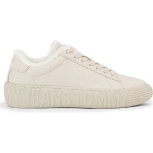 Sneakersy Tommy Jeans Tommy Jeans New Cupsole Leat Wl EN0EN02274 Bleached Stone AEV