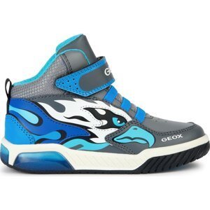 Sneakersy Geox J Inek Boy J369CB 0BU11 C0415 M Grey/Lt Blue