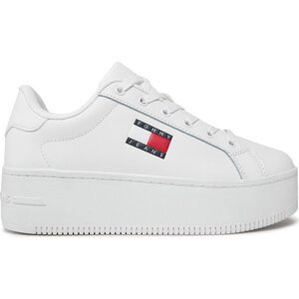 Sneakersy Tommy Jeans Tjw Flatform Ess EN0EN02518 Bílá