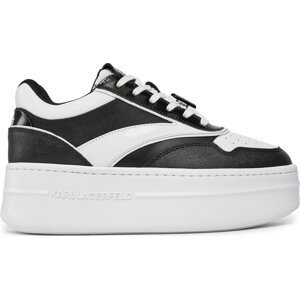 Sneakersy KARL LAGERFELD KL65020 Black/White Lthr 001