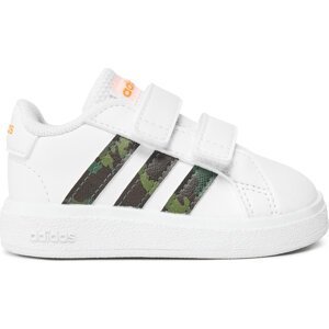 Sneakersy adidas Grand Court Lifestyle Hook and Loop Shoes IF2886 Bílá