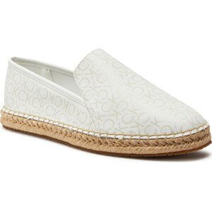 Espadrilky Calvin Klein Espadrille Epi Mono HW0HW01917 White Monogram YBR