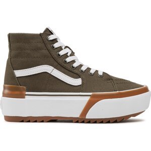 Sneakersy Vans Sk8-Hi Tapered VN0005U2DOL1 Canvas Dark Olive