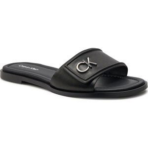 Nazouváky Calvin Klein Flat Slide Relock Lth HW0HW01939 Black BEH