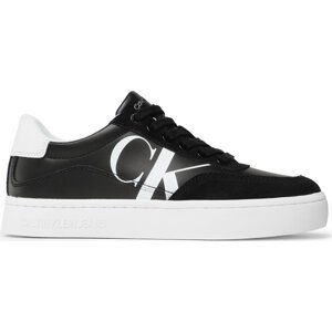 Sneakersy Calvin Klein Jeans Classic Cupsole Laceup Mix Lth YW0YW01057 Black/Bright White/Silver BEH