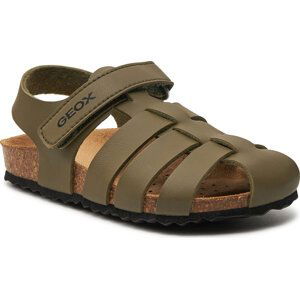 Sandály Geox J Ghita Boy J458LA 000BC C3009 S Military