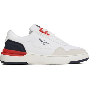 Sneakersy Pepe Jeans Baxter Basket B PBS30563 White 800