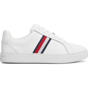 Sneakersy Tommy Hilfiger Essential Court Sneaker Stripes FW0FW07779 White YBS