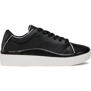 Sneakersy Calvin Klein Cupsole Wave Lace Up HW0HW01349 Černá