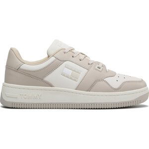 Sneakersy Tommy Jeans Basket Leather EM0EM01165 Classic Beige ACI