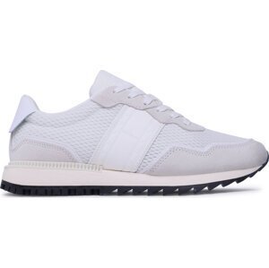 Sneakersy Tommy Jeans Runner Mix Material EM0EM01167 White YBR