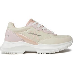 Sneakersy Calvin Klein Jeans V3A9-80809-1461 S Beige/Pink/Powder Pink B027
