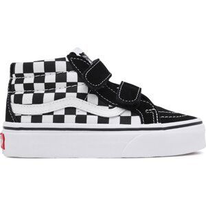 Sneakersy Vans Uy Sk8-Mid Reissue V VN00018THRK1 (Checkerboard) Blk/Tr Wht