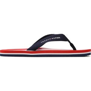 Žabky Tommy Hilfiger Stripes Flap Flop T3B8-32920-0058 S Rad/Blue X049