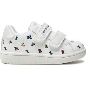 Sneakersy Tommy Hilfiger Aop Low Cut Velcro Sneaker T1X9-33338-1355 M White/Multicolor X256