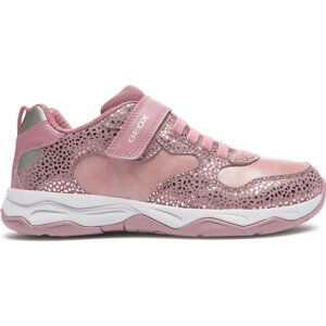 Sneakersy Geox J Calco Girl J16CMA 0DHBC C8F1A D Dk Pink/Dk Silver