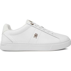 Sneakersy Tommy Hilfiger Essential Elevated Court Sneaker FW0FW07685 Bílá