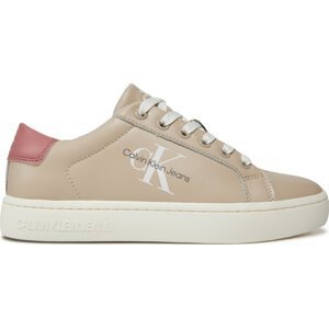 Sneakersy Calvin Klein Jeans Classic Cupsole Laceup YW0YW01269 Eggshell/Ash Rose 02U