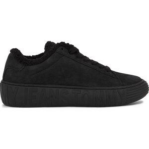 Sneakersy Tommy Jeans Tommy Jeans New Cupsole Leat Wl EN0EN02274 Black BDS