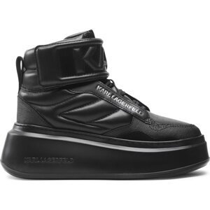 Sneakersy KARL LAGERFELD KL63555 Black Lthr/Mono