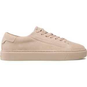 Sneakersy Calvin Klein Low Top Lace Up Sue HM0HM00989 Béžová