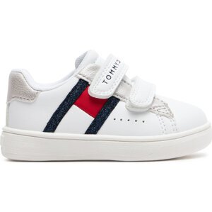 Sneakersy Tommy Hilfiger T1A9-33190-1439 Bianco/Argento X025