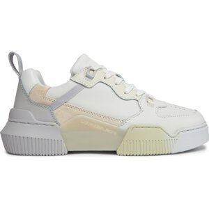 Sneakersy Calvin Klein Jeans Chunky Cupsole 2.0 Lth Ml Sat YW0YW01306 Oyster Mushroom/Creamy White PSX