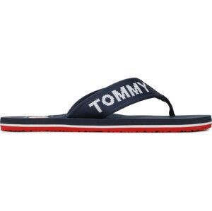 Žabky Tommy Jeans Flip Flop Logo Tape EM0EM01147 Twillight Navy C87