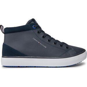 Sneakersy Tommy Hilfiger Th Hi Vulc Cleat Lth Mix FM0FM04883 Desert Sky DW5