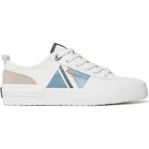 Sneakersy Pepe Jeans Allen Flag Color PMS30903 White 800