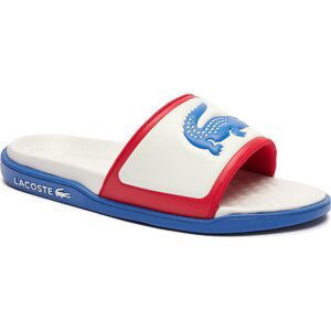 Nazouváky Lacoste Serve Slide 747CMA0014 Off Wht/Blu/Red W1B