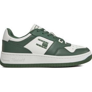 Sneakersy Tommy Jeans Basket Premium EM0EM01216 Urban Green MBG
