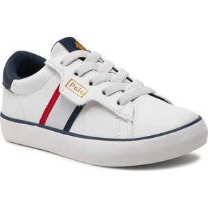 Sneakersy Polo Ralph Lauren RL00572100 C White Tumbled/Navy/Red