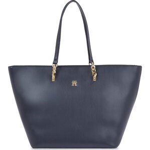 Kabelka Tommy Hilfiger Th Refined Tote AW0AW16112 Space Blue DW6