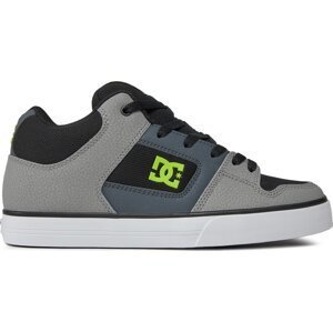 Sneakersy DC Pure Mid ADYS400082 Black/Grey/Green XKSG