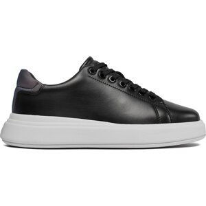 Sneakersy Calvin Klein Raised Cupsole Lace Up Luminous HW0HW01997 Ck Black BEH