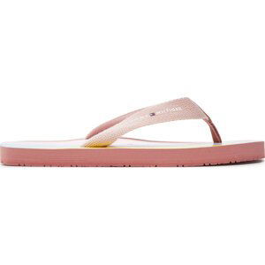 Žabky Tommy Hilfiger Flip Flop T3A8-33293-0058 S Pink/Multicolor A366