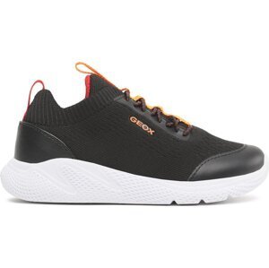 Sneakersy Geox J Sprintye Boy J25GBA0006KC0038 S Black/Orange