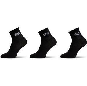 Sada 3 párů dámských vysokých ponožek Vans Classic Half Crew Sock VN00073EBLK1 Black