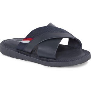 Nazouváky Tommy Hilfiger Core Hilfiger Lth Criss C Sandal FM0FM05010 Desert Sky DW5